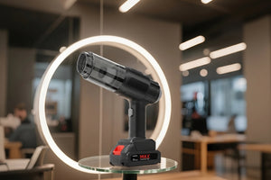 4-in-1 High-Power Cordless Handheld Car con fuerte succión y funcionalidad de inflado.