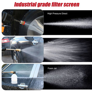 Portable Cordless Electric High Pressure Water Spray Gun Car Washer Cleaner Tool