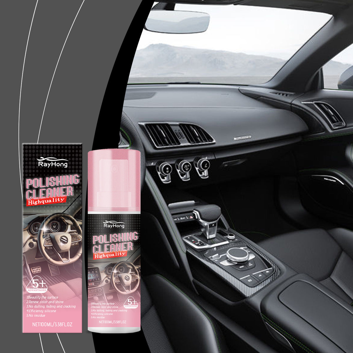 3X Polishing Cleaner Car Interior, Car Interior Detailer and Cleaner 100Ml 2026