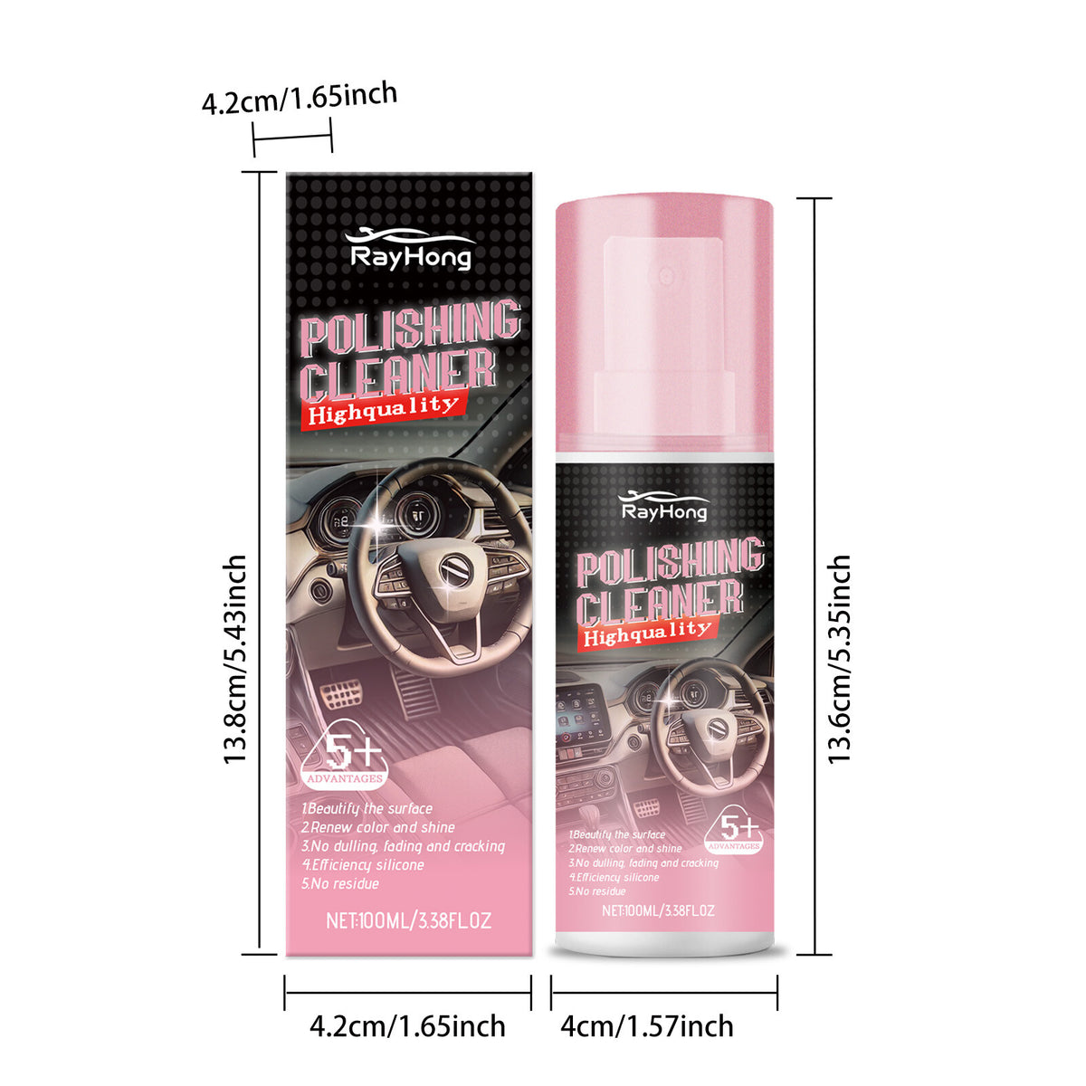 3X Polishing Cleaner Car Interior, Car Interior Detailer and Cleaner 100Ml 2026