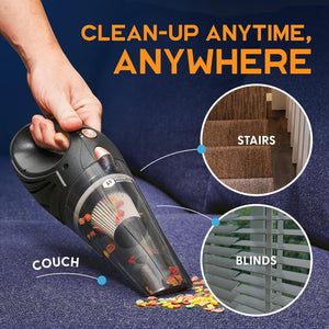 Handheld Cordless Vacuum Cleaner, Rechargeable Portable Car Vacuums W/Strong Suction, Bag & Attachments, Small Vac Cleaner for Car, Couch, Home, Car Suction Cleaner