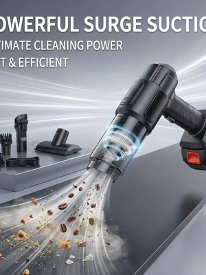 Newly Upgraded Cordless Handheld Car Vacuum Cleaner — Washable Dual Filtration, Low Noise Operation. Suitable for Both Cars And